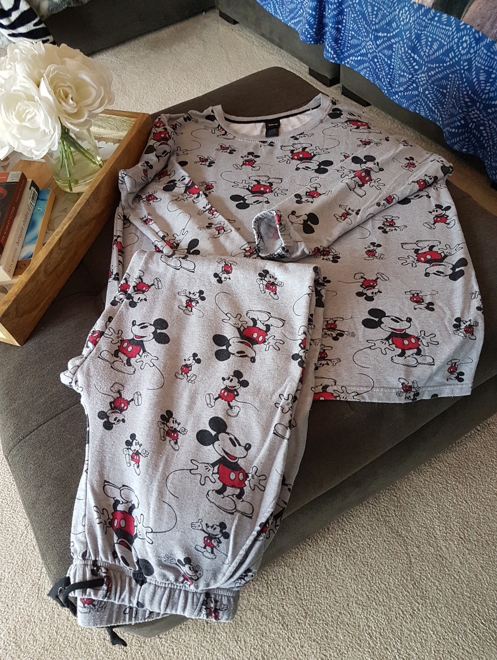 Disney Mickey Mouse Gray Pajama Bottoms - Picture 3 of 15